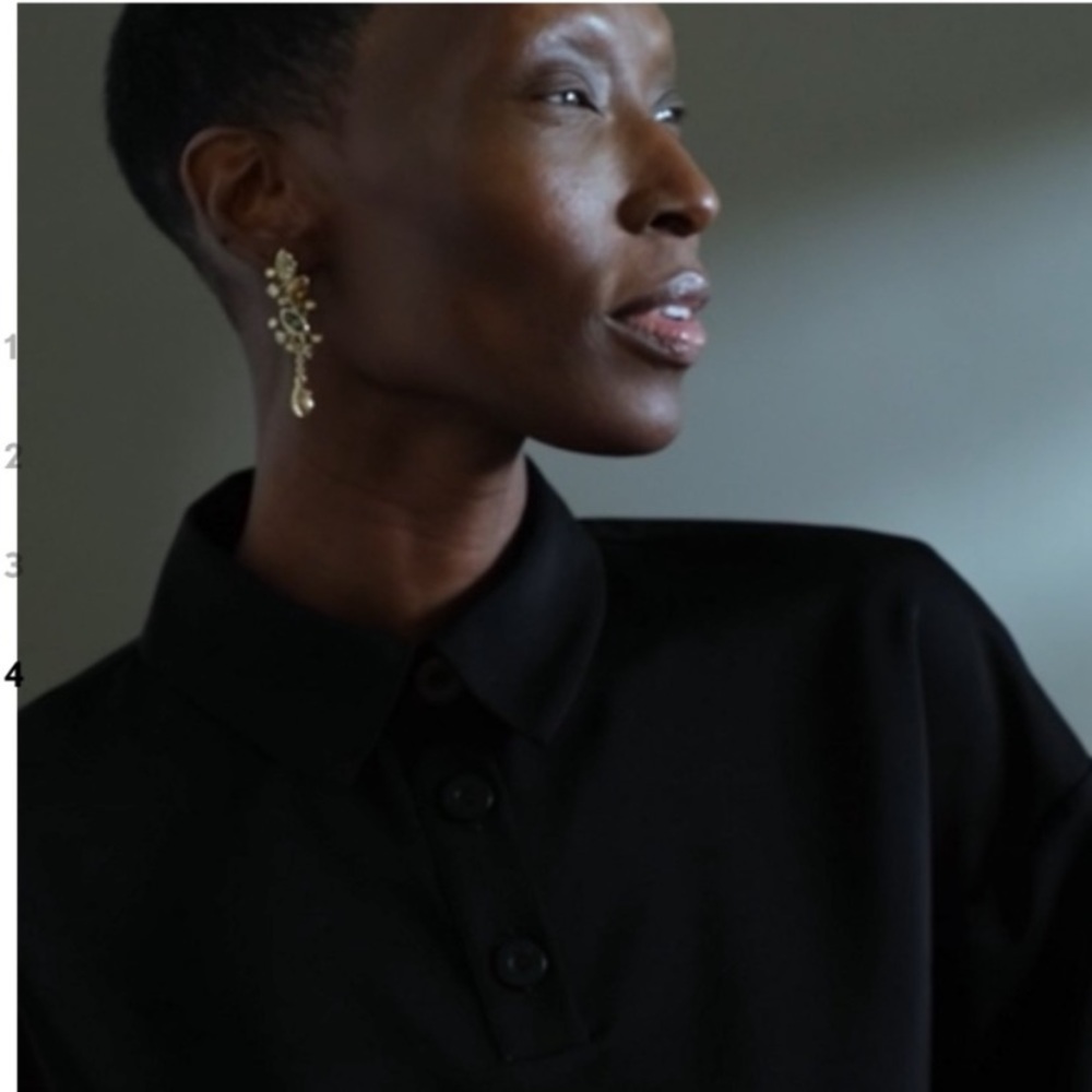 ALEXIS BITTAR Graceful Sculpted Dangling Crystal Post Earrings - Picture 11 of 11